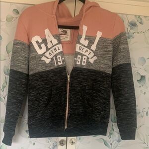 Reflex Kids Pink and Gray Hoodie soft and warm